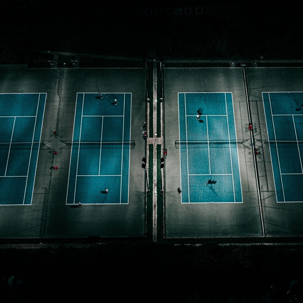 blue tennis court stadium at ucla