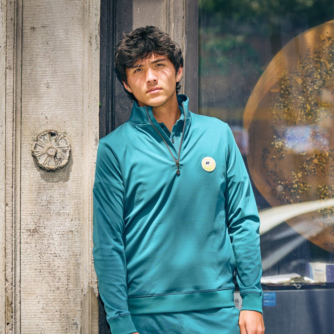 NY Tennis Off-Court Quarter Zip #color_spruced-up