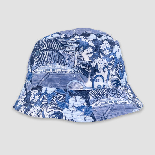 Reversible Bucket Hat #color_white-twilight-blue