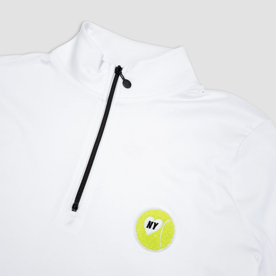 NY Tennis Off-Court Quarter Zip #color_white