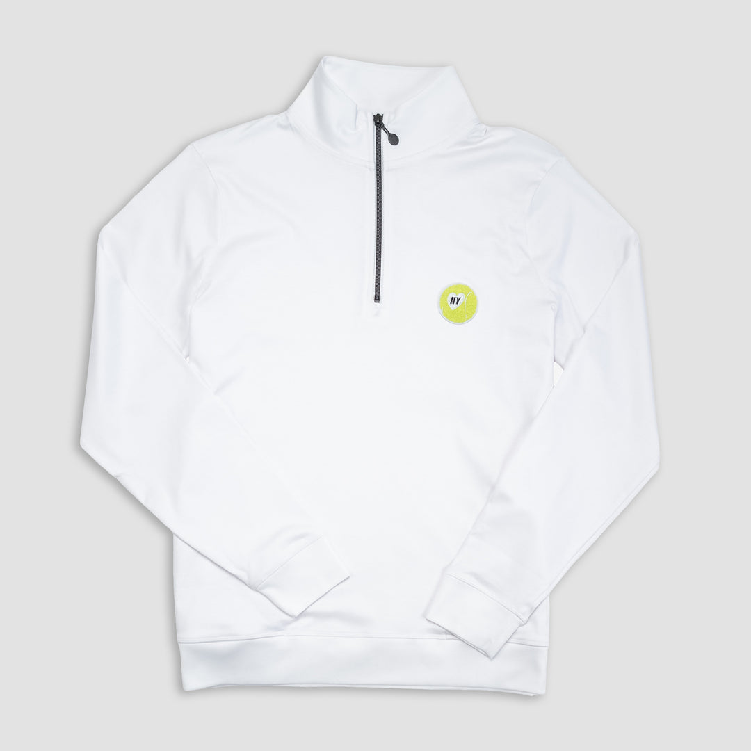 NY Tennis Off-Court Quarter Zip #color_white