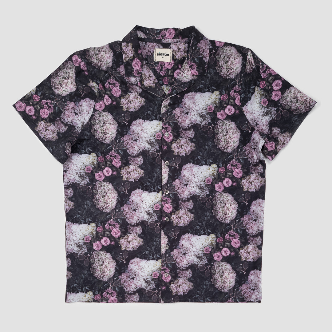 Resort Shirt #color_black-hydrangea