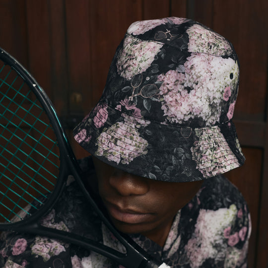 Reversible Bucket Hat #color_black-hydrangea