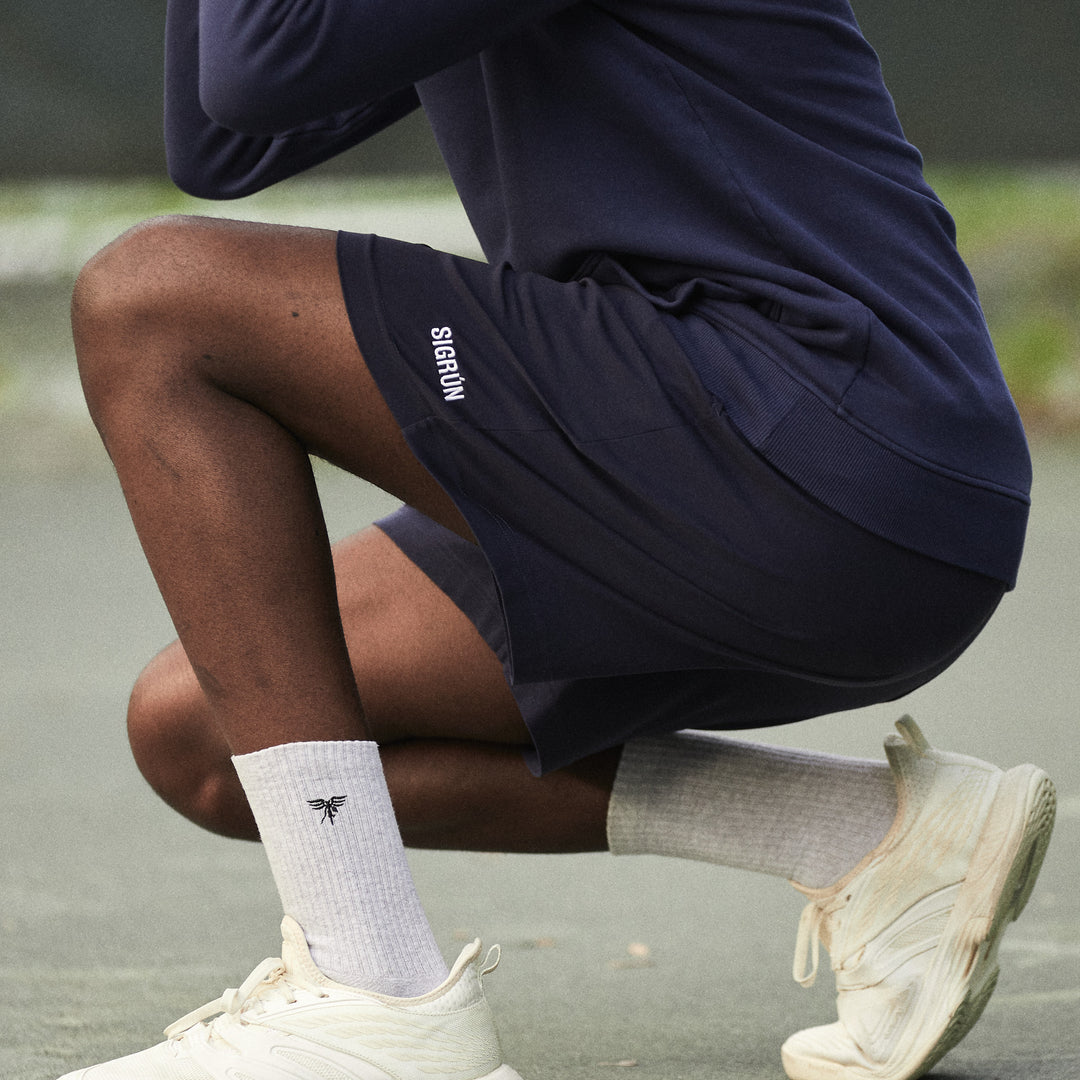 Garment Dye Off-Court Short #color_peacoat