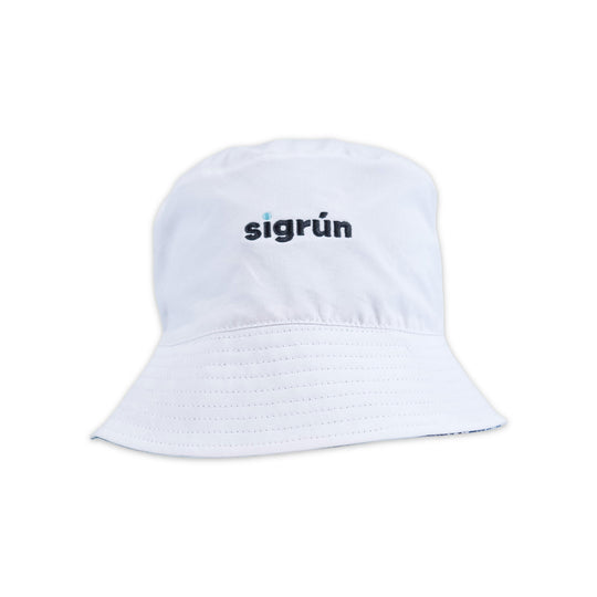 Reversible Bucket Hat #color_white-twilight-blue