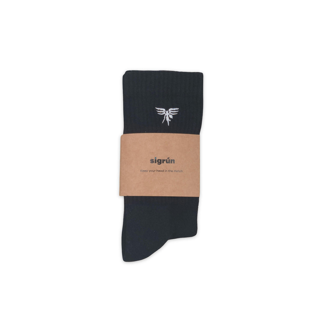 Recycled Tennis Socks #color_black