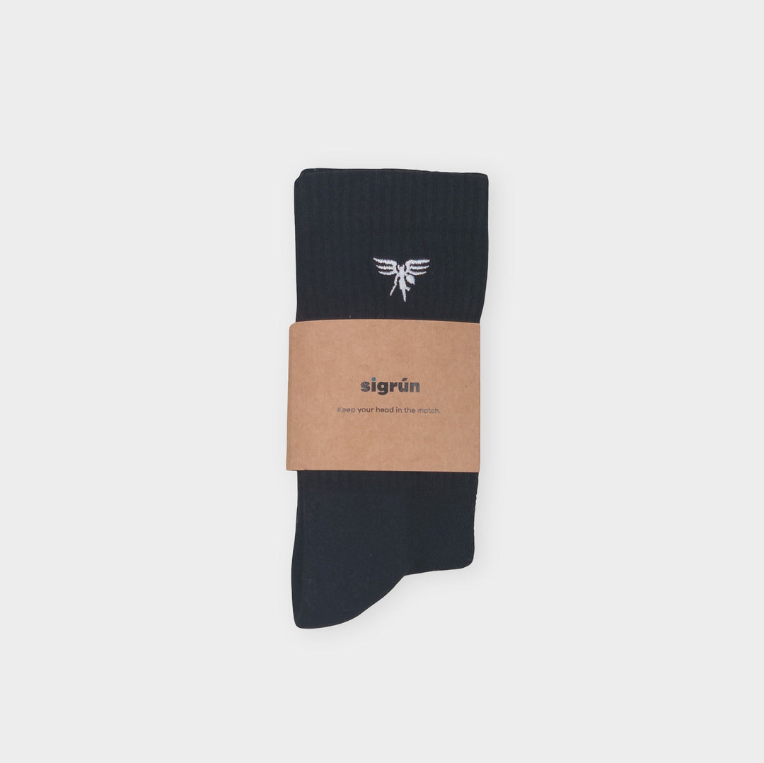 Recycled Tennis Socks #color_black