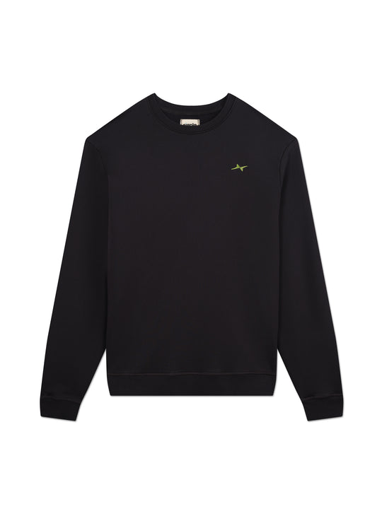 Garment Dye Logo Embroidered Crew #color_anthracite