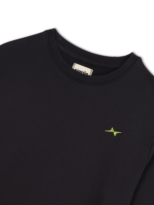 Garment Dye Logo Embroidered Crew #color_anthracite