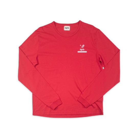 Serving Bagels Veranda Tee LS #color_urban-red