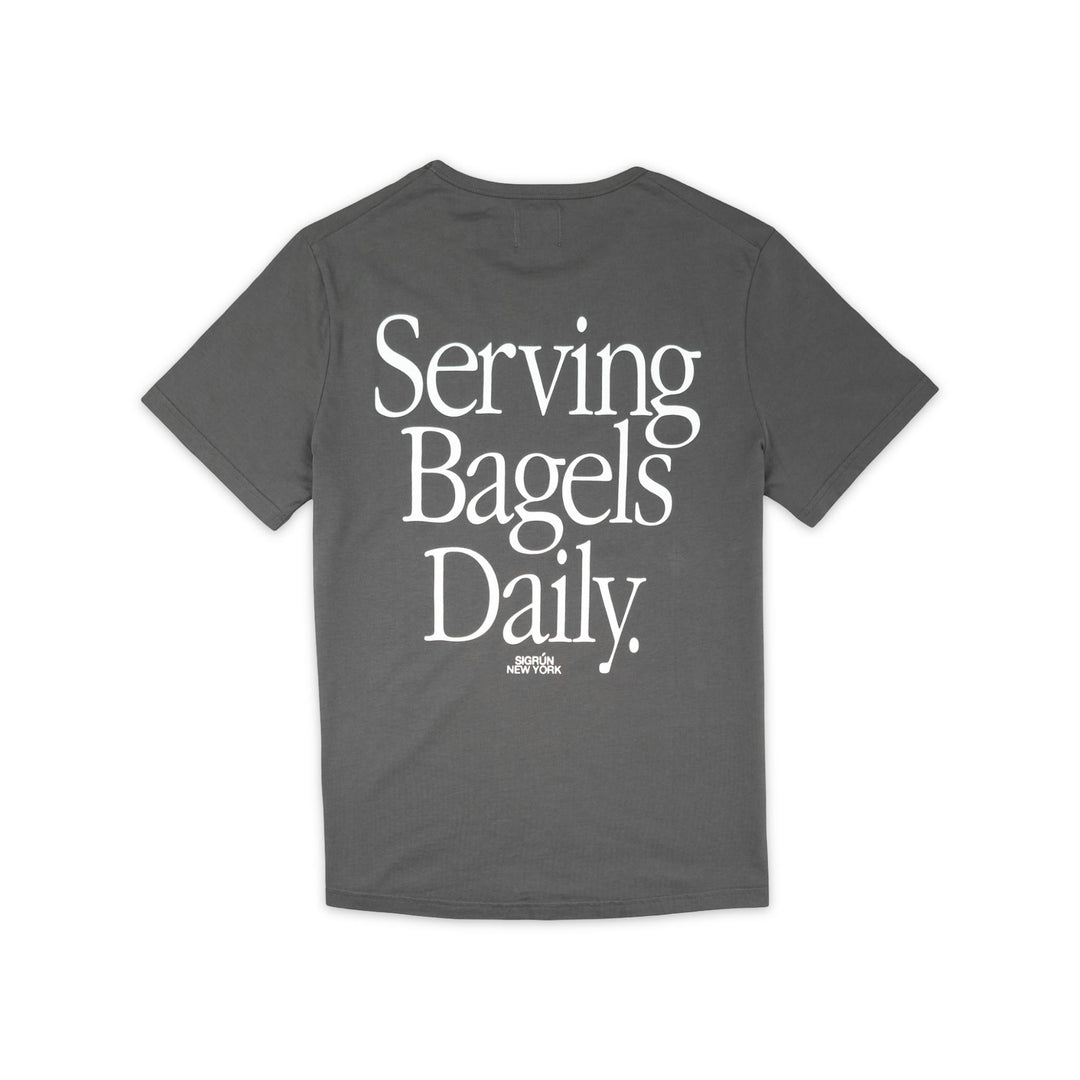 Serving Bagels Veranda Tee #color_forged-iron