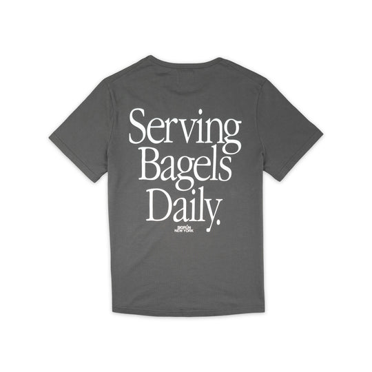 Serving Bagels Veranda Tee #color_forged-iron