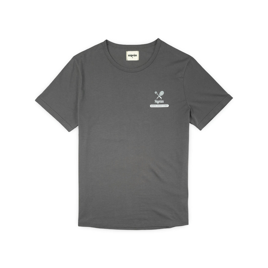 Serving Bagels Veranda Tee #color_forged-iron