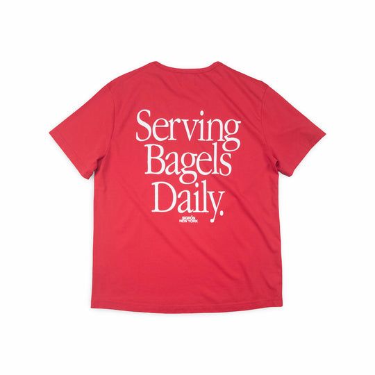 Serving Bagels Veranda Tee #color_urban-red