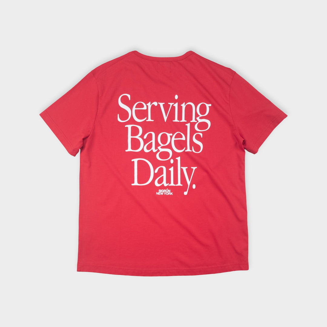 Serving Bagels Veranda Tee #color_urban-red