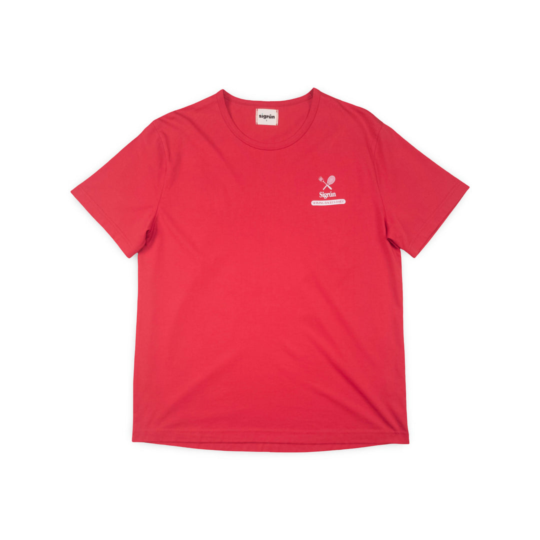 Serving Bagels Veranda Tee #color_urban-red