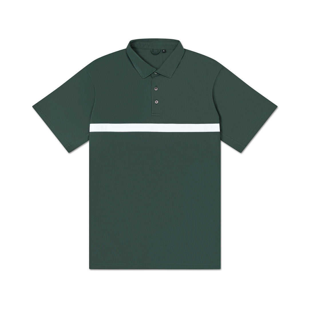 Match Pique Polo v02 Striped #color_darkest-spruce