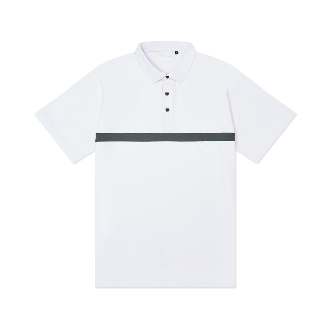Match Pique Polo v02 Striped #color_white