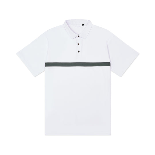 Match Pique Polo v02 Striped #color_white