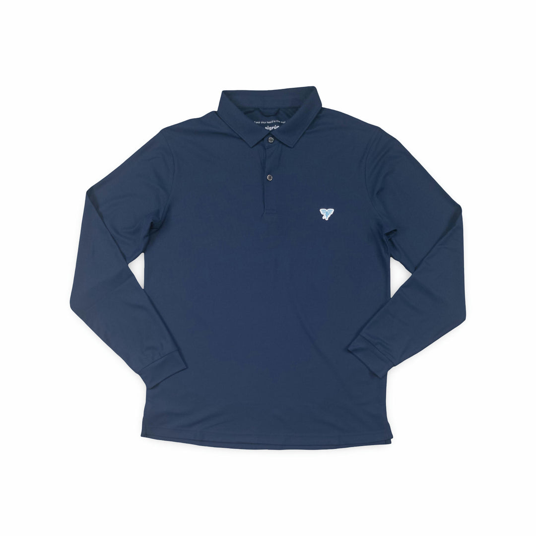 Match Pique Polo LS #color_peacoat