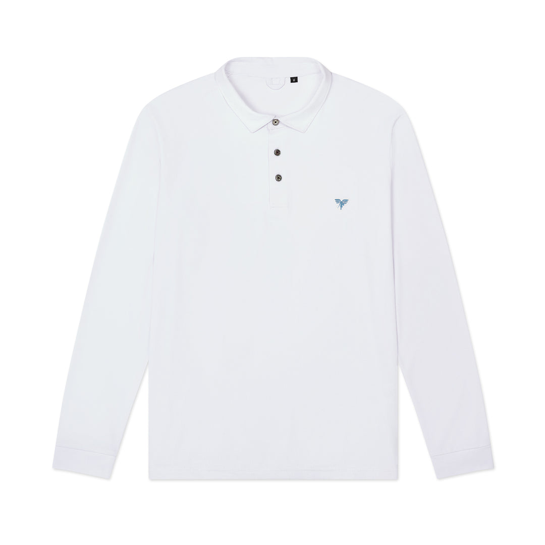 Match Pique Polo LS #color_white
